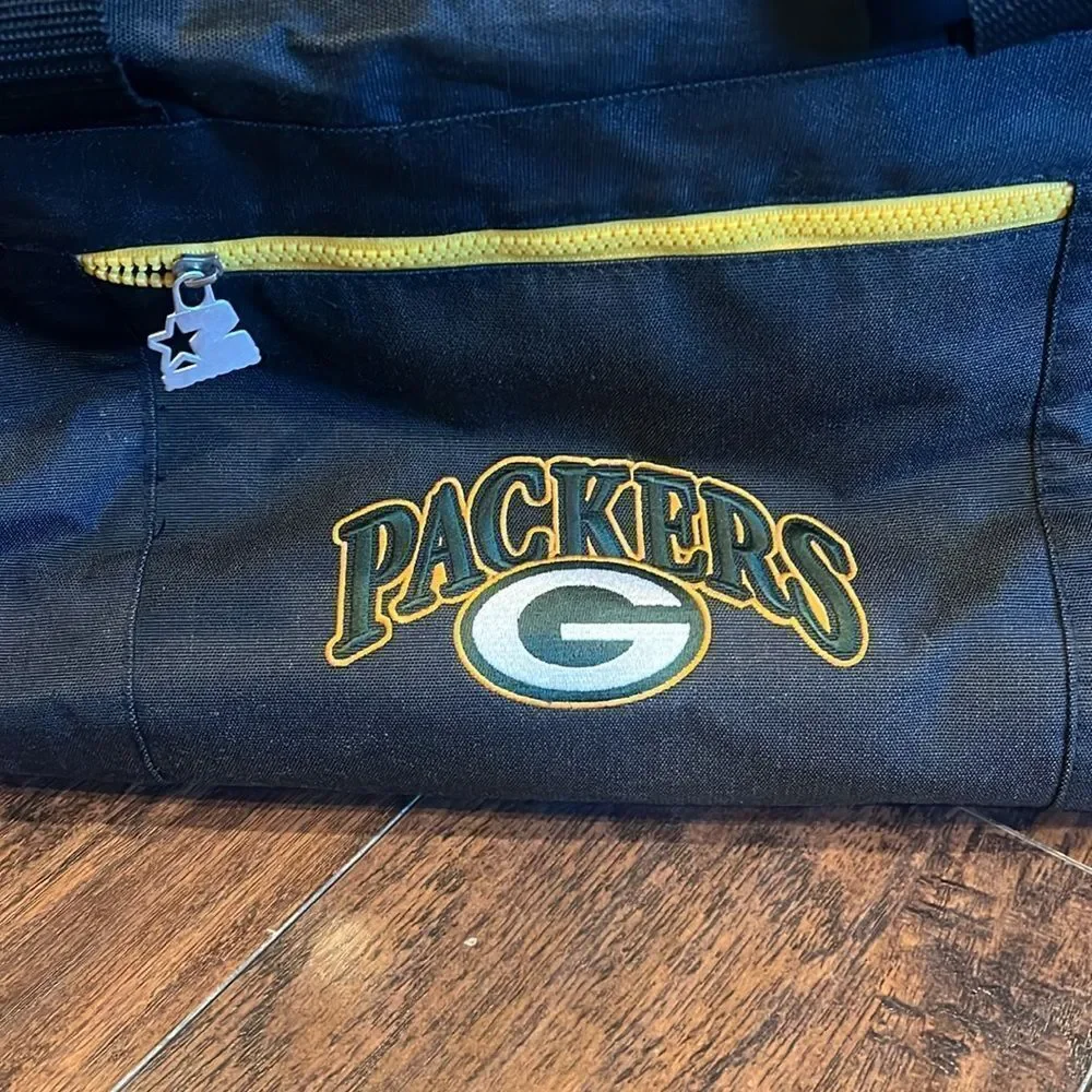 VTG 90’s Starter Green Bay Packers black yellow green Duffle Bag NFL Football